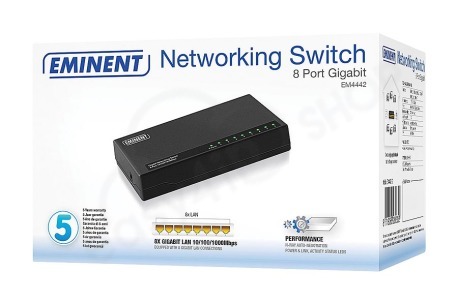 Eminent Switch netwerk 10/100/1000mbps