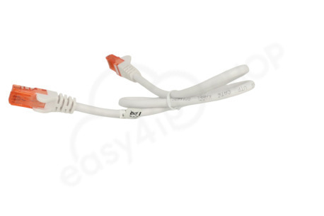 Easyfiks UTP CAT6 Netwerkkabel Wit, 0.5 meter, 2x RJ45 Male