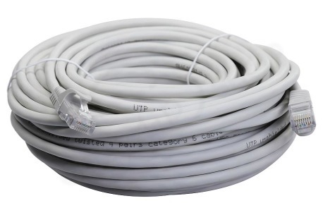 Easyfiks UTP CAT6 Netwerkkabel Wit, 20 meter, 2x RJ45 Male