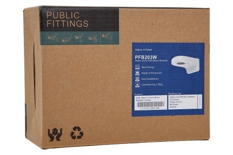 Dahua PFB203W Muursteun Voor camera, Aluminium