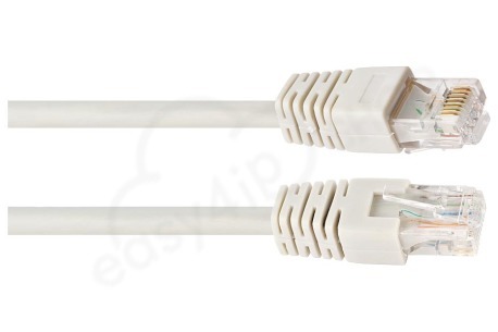 Easyfiks  UTP CAT6E Netwerkkabel Wit, 0.5 meter, 2x RJ45 Male